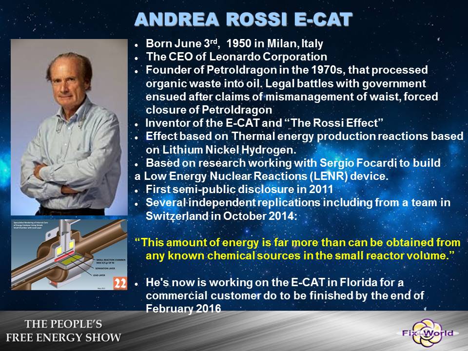 andrea rossi ecat