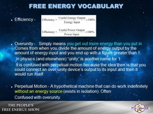 efficiency overunity perpetual motion