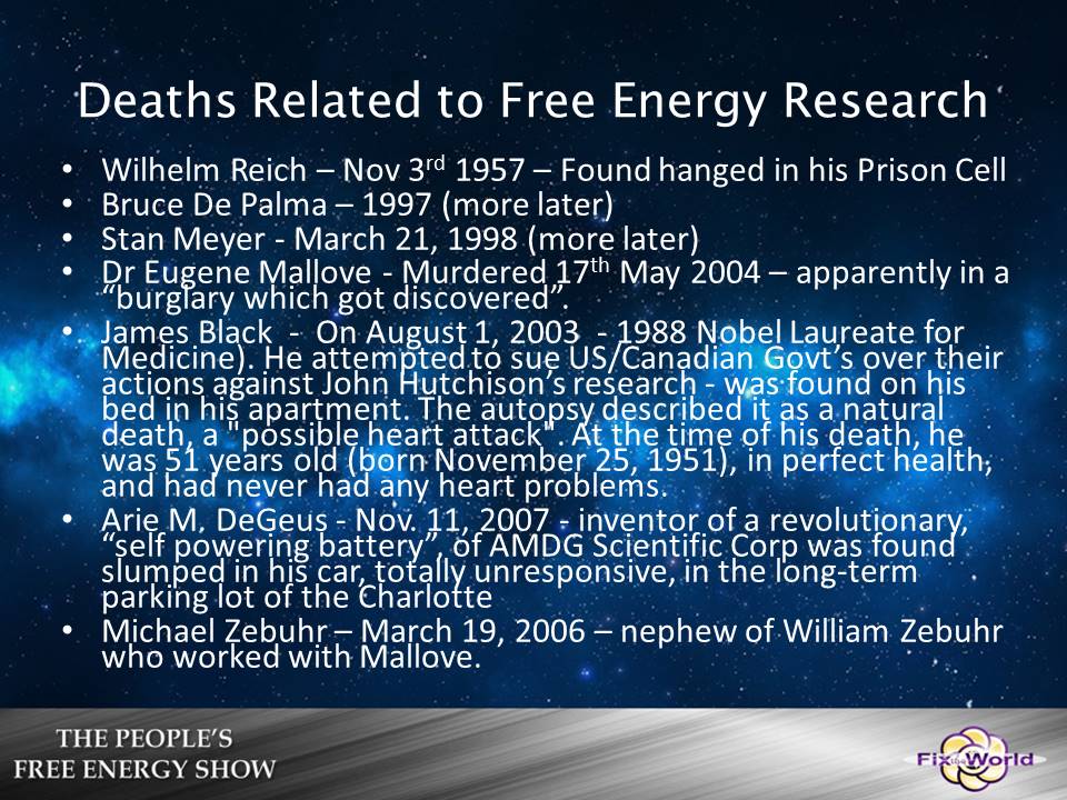 free energy deaths