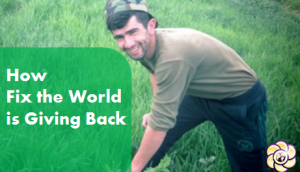 fix the world gives back april