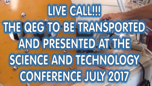 QEG transported and presented at the science and technology conference