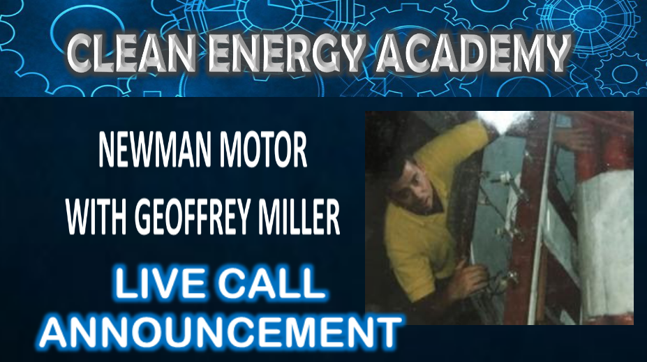 Geoffrey Miller and the Newman Motor Live Call This Sunday!