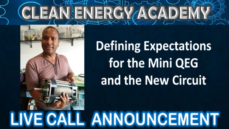 defining expectations mini qeg and new circuit live call