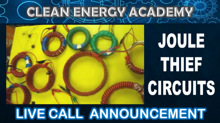JOULE THIEF CIRCUITS live call