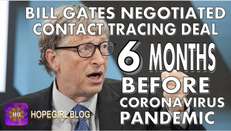 Bill Gates Negotiated Contact Tracing Deal 6 Months Before Coronavirus Pandemic