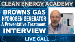 Browns gas hydrogen generator covid preventative treatment interview