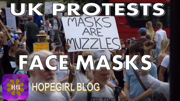 Masks are Muzzles. UK Protests Mandatory Face Masks