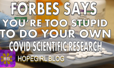 Forbes Says Your Too Stupid To Do Your Own Scientific Research