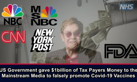 US Government gave $1billion of Tax Payers Money to the Mainstream Media to falsely promote Covid-19 Vaccines