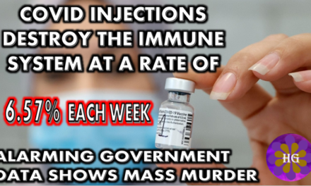 COVID Injections Destroy the Immune System at a Rate of 6.57% Each Week. Government Data Shows Alarming Mass Murder and Coverup.