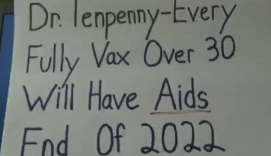 Every Fully Vaccinated Person over 30 will have AIDS by the end of 2022. Dr. Sherry Tenpenny