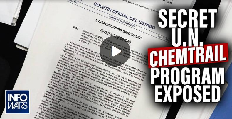 BREAKING: Spain Admits To Spraying Deadly Pesticides As Part Of Secret UN Chemtrail Program