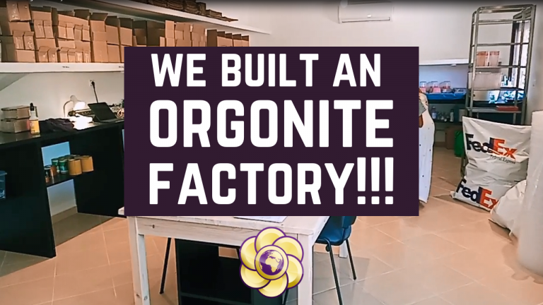 we built and orgonite factory