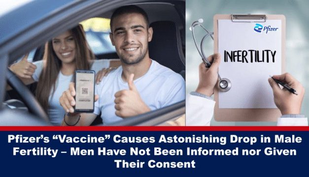 Pfizer’s “Vaccine” Causes Astonishing Drop in Male Fertility – Men Have Not Been Informed nor Given Their Consent