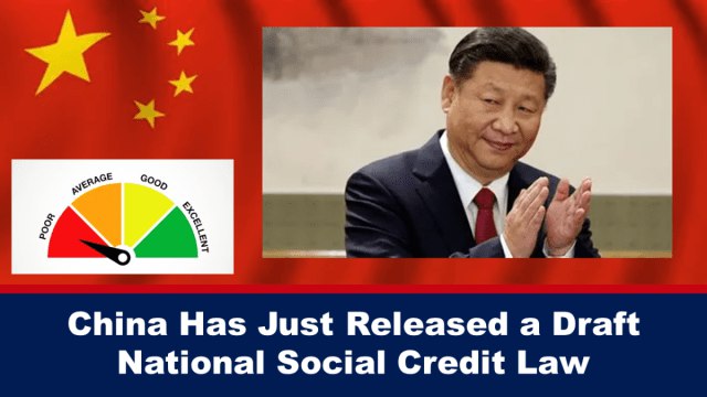 China Has Just Released a Draft National Social Credit Law