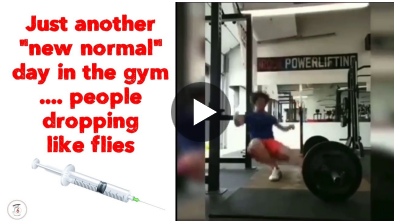 Just another “new normal” day in the gym…. people dropping like flies