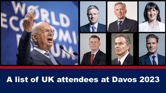 A list of UK attendees at Davos 2023