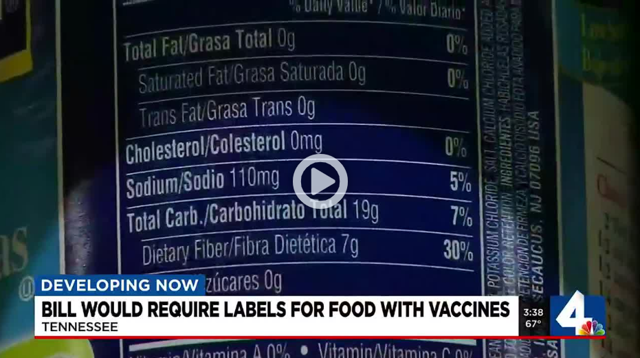 Vaccines in food? Tennessee bill would require clear labeling