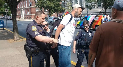Cop Arrests Christian Preacher for Quoting Bible at ‘Pride March,’ Orders Him to ‘Respect’ LGBTs