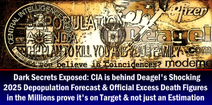 Dark Secrets Exposed: CIA is behind Deagel’s Shocking 2025 Depopulation Forecast & Official Excess Death Figures in the Millions prove it’s on Target & not just an Estimation