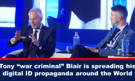 Tony “war criminal” Blair is spreading his digital ID propaganda around the World