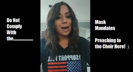 Smart Woman Makes Inspiring Video About Mask Mandates – DO NOT COMPLY