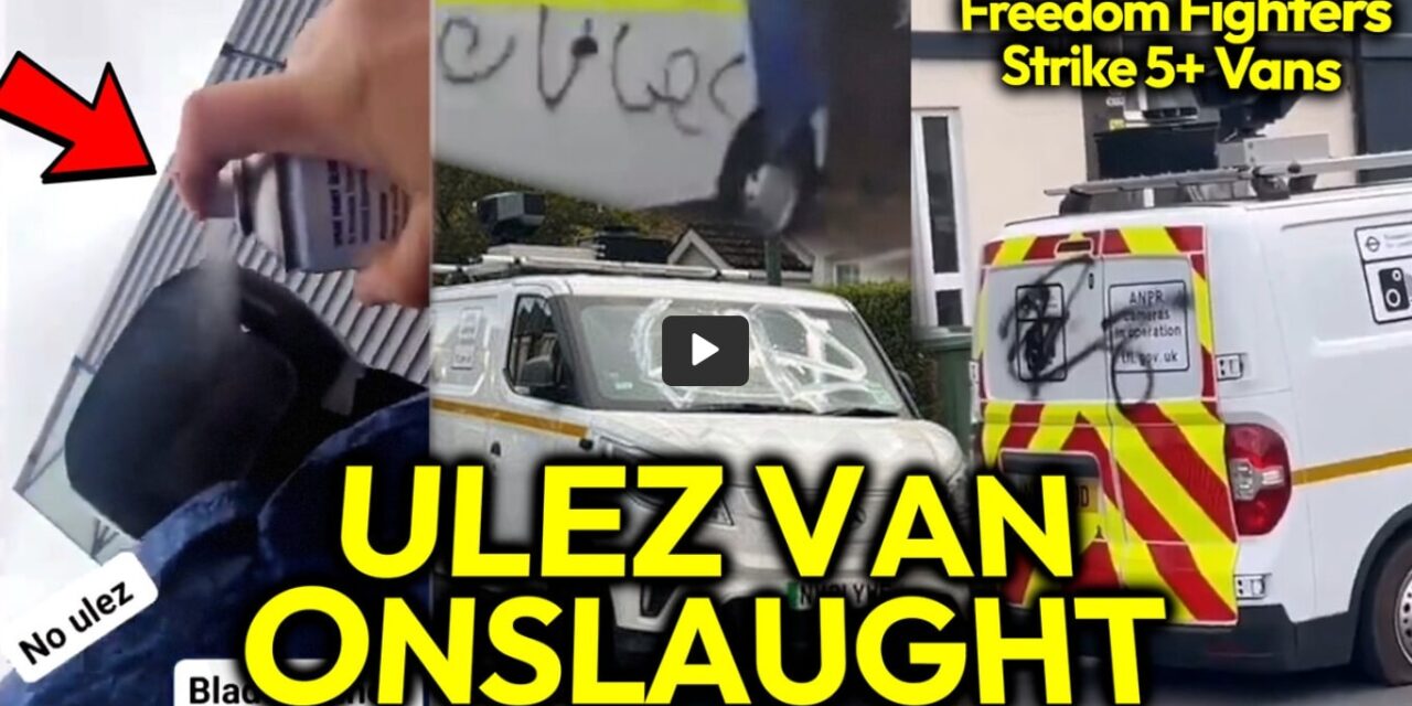FREEDOM REBELLION: Blade Runners Sneak Into ULEZ Van Compound And Spraypaint Vans’ Cameras