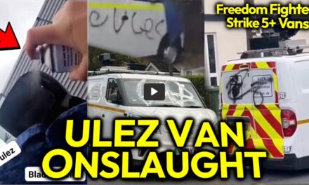 FREEDOM REBELLION: Blade Runners Sneak Into ULEZ Van Compound And Spraypaint Vans’ Cameras