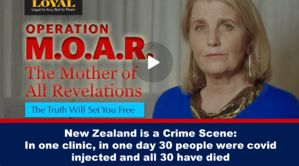 New Zealand is a Crime Scene: In one clinic, in one day 30 people were covid injected and all 30 have died