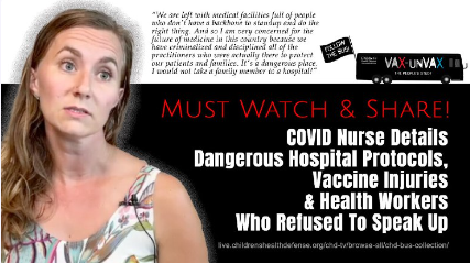 COVID Nurse: Dangerous Hospital Protocols, Vaccine Injuries & Health Workers Who Refused To Speak Up