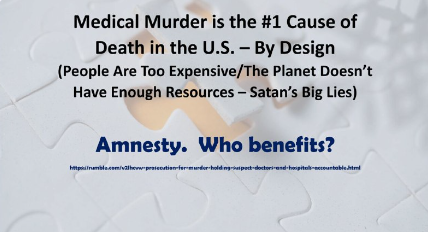 Medical Murder is the #1 Cause of Death in the U.S. – By Design!