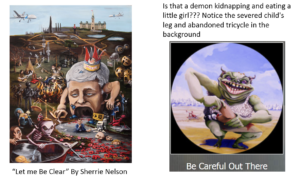 polly demon kidnapping child art