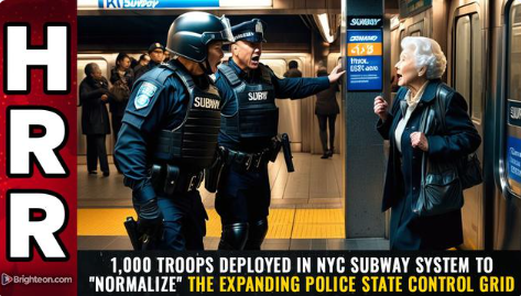 1,000 TROOPS deployed in NYC subway system…
