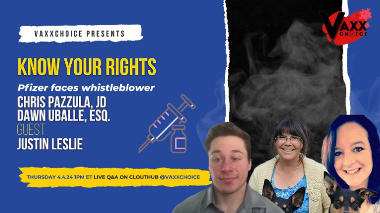 justin Leslie pfizer Whistleblower