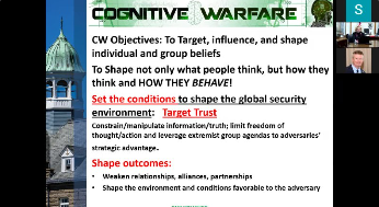 “Artificial Intelligence & Cognitive Warfare” And The Human Domain with Yvonne Masakowski – Naval War College Foundation 2022