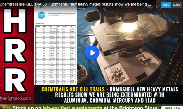 Chemtrails are KILL TRAILS – Bombshell new heavy metals results show we are being exterminated with aluminum, cadmium, mercury and lead