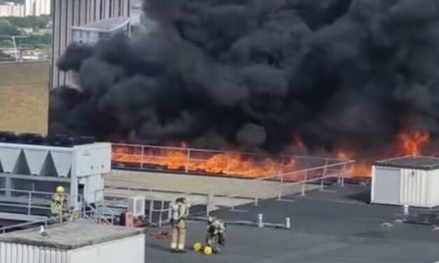 Massive Fire Tears Through UK Hospital After Solar Panels Burst Into Flames