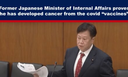 Former Japanese Minister of Internal Affairs proves he has developed cancer from the covid “vaccines”