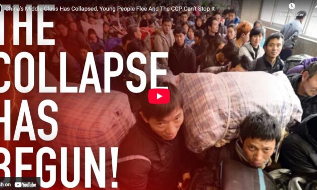 China’s Middle Class Has Collapsed, Young People Flee And The CCP Can’t Stop It