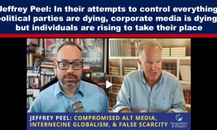 Jeffrey Peel: In their attempts to control everything, political parties are dying, corporate media is dying – but individuals are rising to take their place