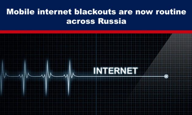 Mobile internet blackouts are now routine across Russia
