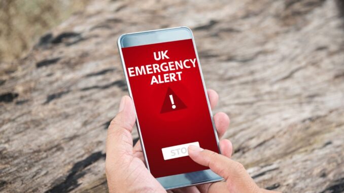 Emergency Alert To Be Sent To Every Mobile Phone In UK