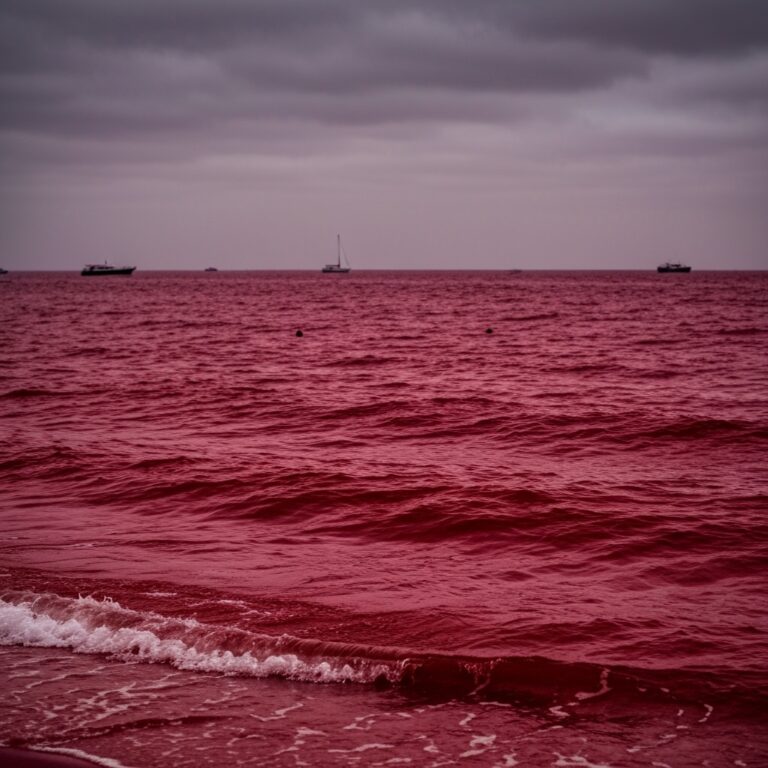 Red,Sea,Turning,Blood,Red