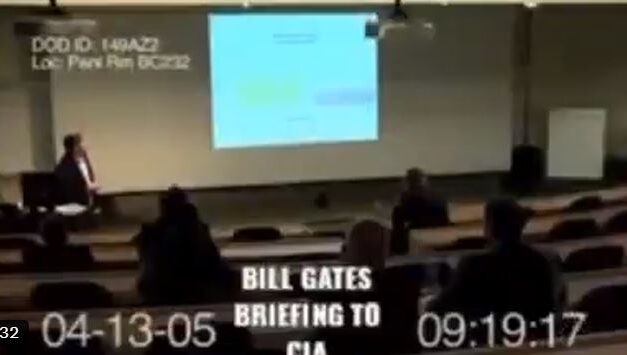 In the secret presentation to CIA,  Bill Gates is talking about different parts of brain and how they can be controlled with drugs and vaccines.