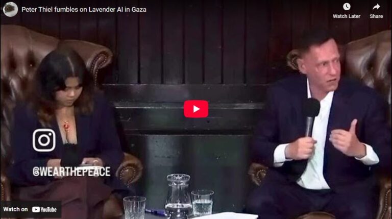 thiel ai gaza