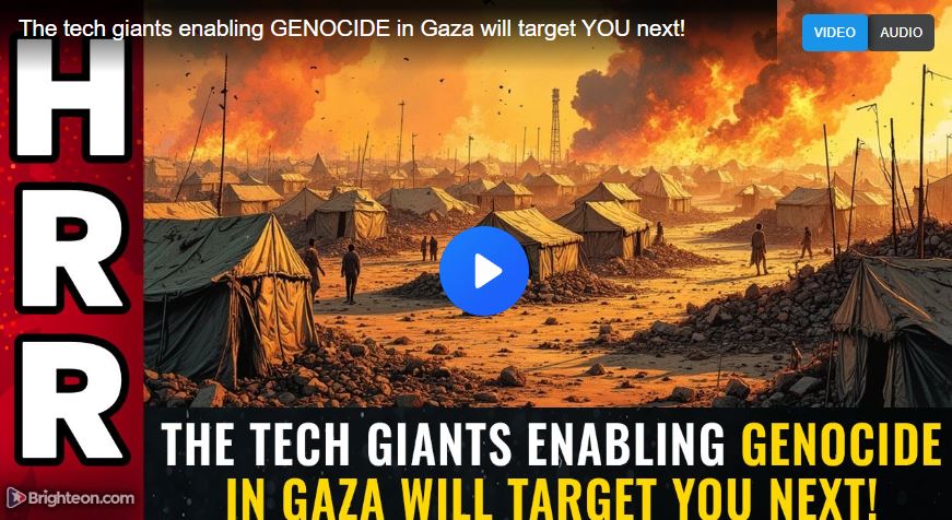 The tech giants enabling GENOCIDE in Gaza will target YOU next!