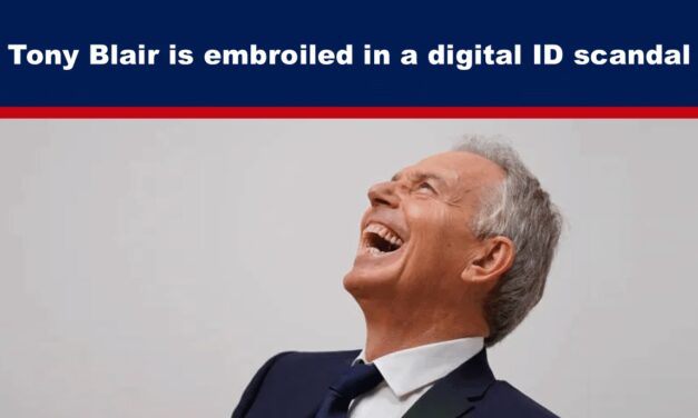 Tony Blair is embroiled in a digital ID scandal