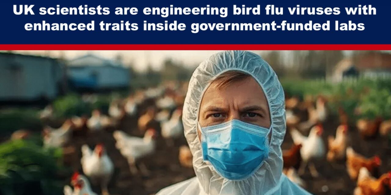 UK scientists are engineering bird flu viruses with enhanced traits inside government-funded labs