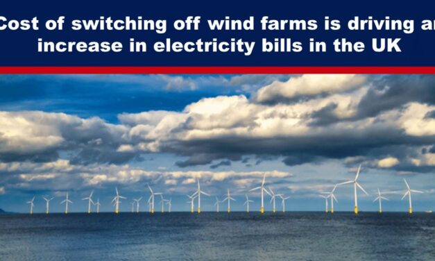 Cost of switching off wind farms is driving an increase in electricity bills in the UK