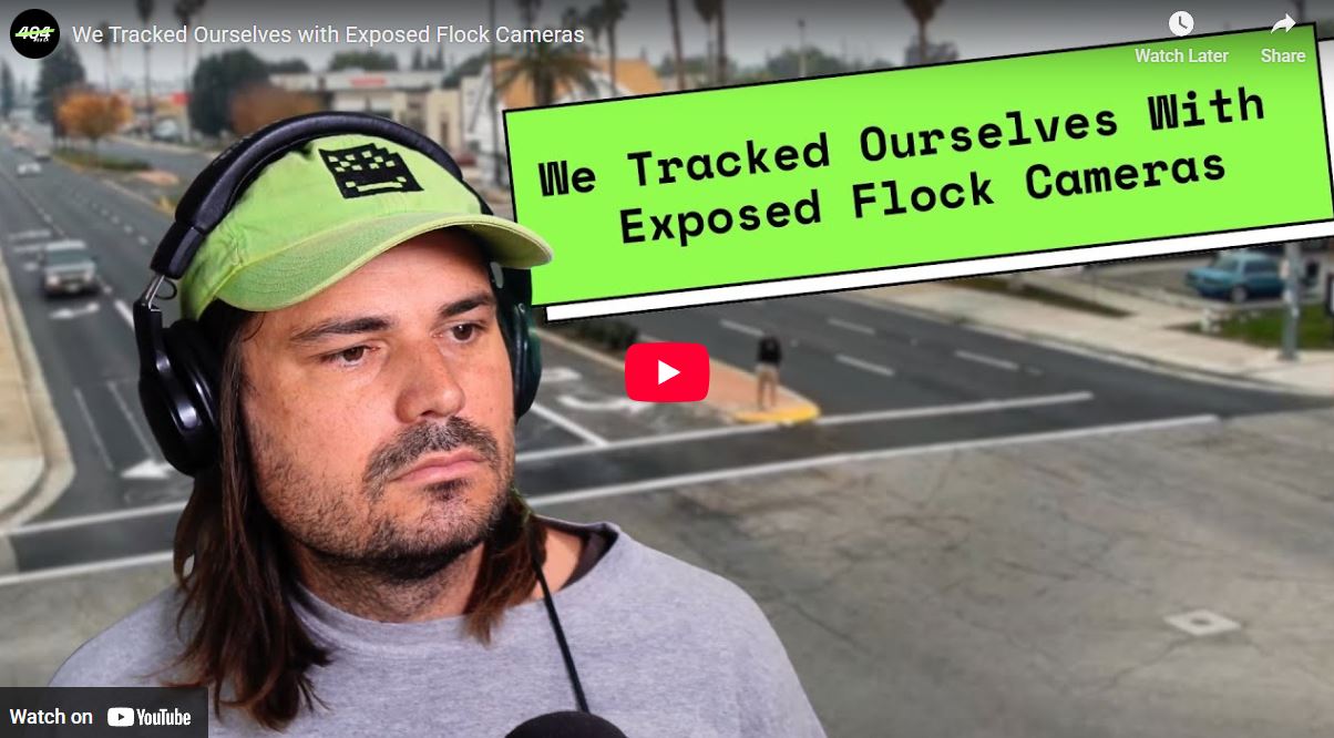 We Tracked Ourselves with Exposed Flock Cameras